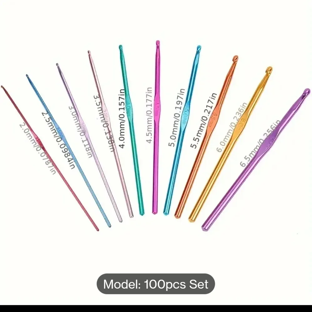 100-Piece‎ Crochet and Knitting Tool Set